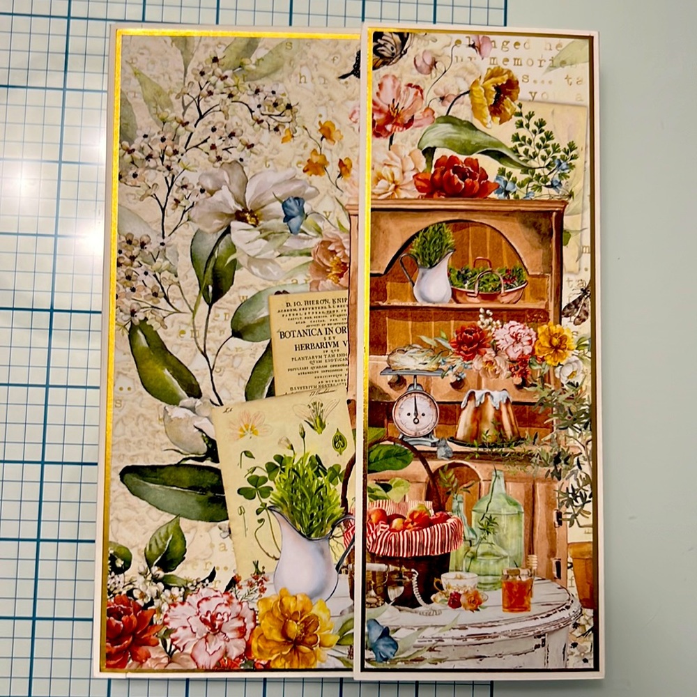 Handmade photo folio using Mintay Grandma’s Attic Collection